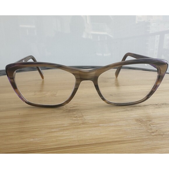 Project Nude A1004 Women's Eyeglasses 53-16-140 Rust Brown Marble FRAMES ONLY - Picture 6 of 10